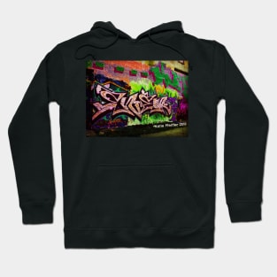 Graffiti Wall Tag Silver Hoodie